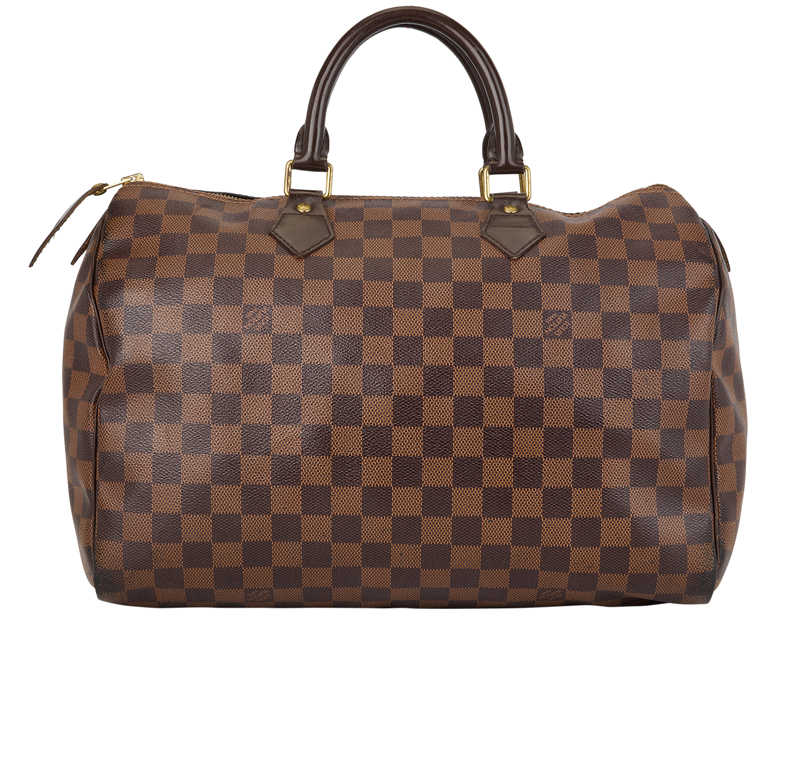 Speedy 35, &pound;680, Handbags, Brown, Canvas, Back view